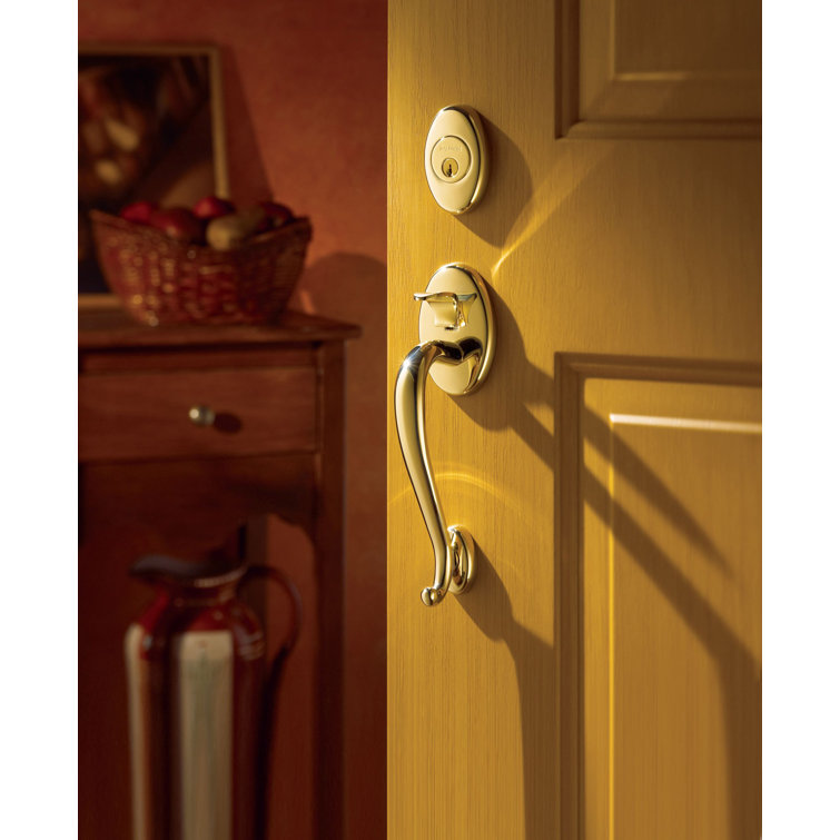 Baldwin Logan Handleset with Double Cylinder Deadbolt and Door Lever